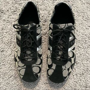 Coach Jayme Suede Canvas Sz 7.5 shoes